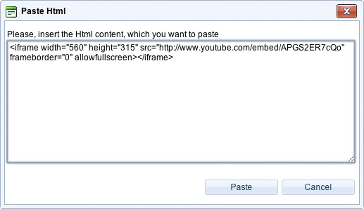 Enso Insert HTML