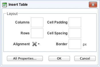 Enso Insert Table